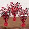 3 Pcs Graduation Table Centerpieces - Balloon Weight Centerpieces Blue Glitter Foil Graduate Cap Centerpieces for 2025 Graduation Party Table Decorations (red)